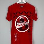 1996 COCA COLA EUROS T - SHIRT (S) OM - Cult Kits - Small - Buy Vintage Football Shirts, Authentic Retro Football Shirts For Sale, Classic Football Shirts & Soccer Jersey