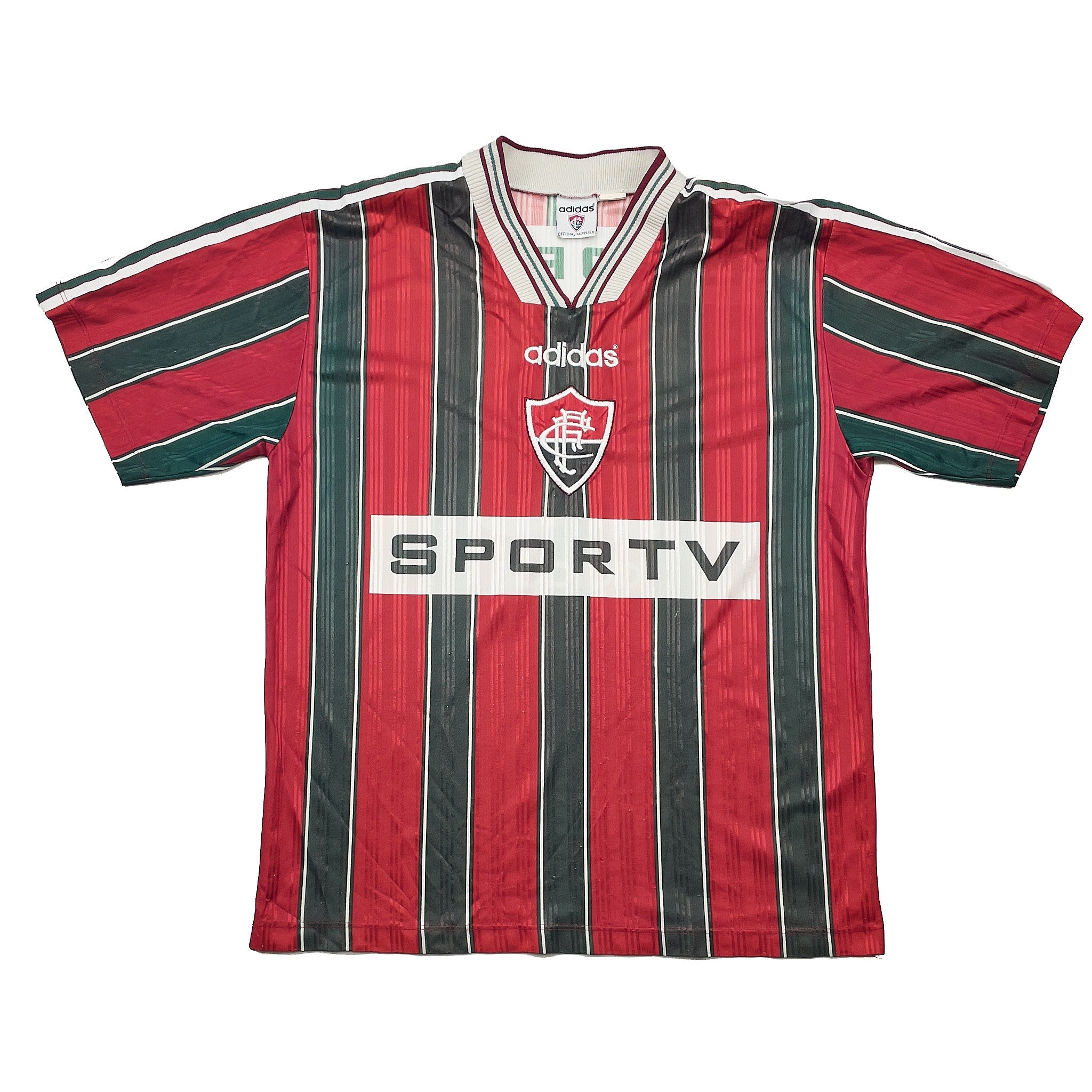 Buy 1996 Fluminense 10 Home Shirt (L) Adidas ~ Free worldwide shipping available ~ Authentic Vintage Football Shirts from Cult Kits