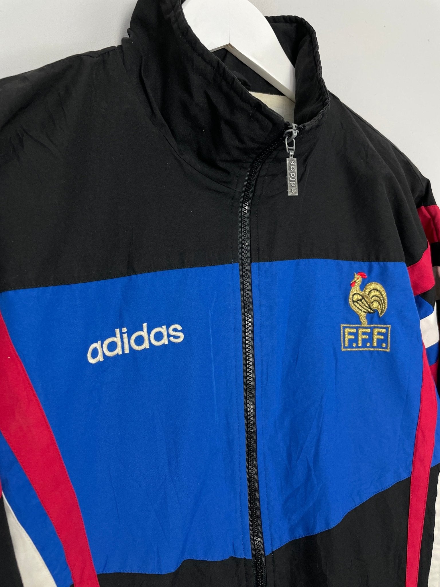 Shop 1996 FRANCE TRACK JACKET (L/XL) ADIDAS, classic football shirts, vintage football shirts & retro soccer jerseys at Cult Kits