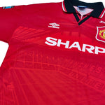 Buy 1996 MANCHESTER UNITED BECKHAM 24 *MATCH PREPARED *FA CUP FINAL* HOME SHIRT (XL) UMBRO ~ Free worldwide shipping available ~ Authentic Vintage Football Shirts from Cult Kits