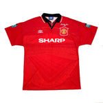 Buy 1996 MANCHESTER UNITED BECKHAM 24 *MATCH PREPARED *FA CUP FINAL* HOME SHIRT (XL) UMBRO ~ Free worldwide shipping available ~ Authentic Vintage Football Shirts from Cult Kits