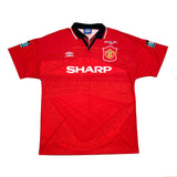 Buy 1996 MANCHESTER UNITED BECKHAM 24 *MATCH PREPARED *FA CUP FINAL* HOME SHIRT (XL) UMBRO ~ Free worldwide shipping available ~ Authentic Vintage Football Shirts from Cult Kits