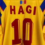 Shop 1996 ROMANIA HAGI #10 HOME SHIRT (XL) ADIDAS, classic football shirts, vintage football shirts & retro soccer jerseys at Cult Kits