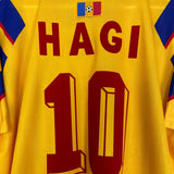 Shop 1996 ROMANIA HAGI #10 HOME SHIRT (XL) ADIDAS, classic football shirts, vintage football shirts & retro soccer jerseys at Cult Kits