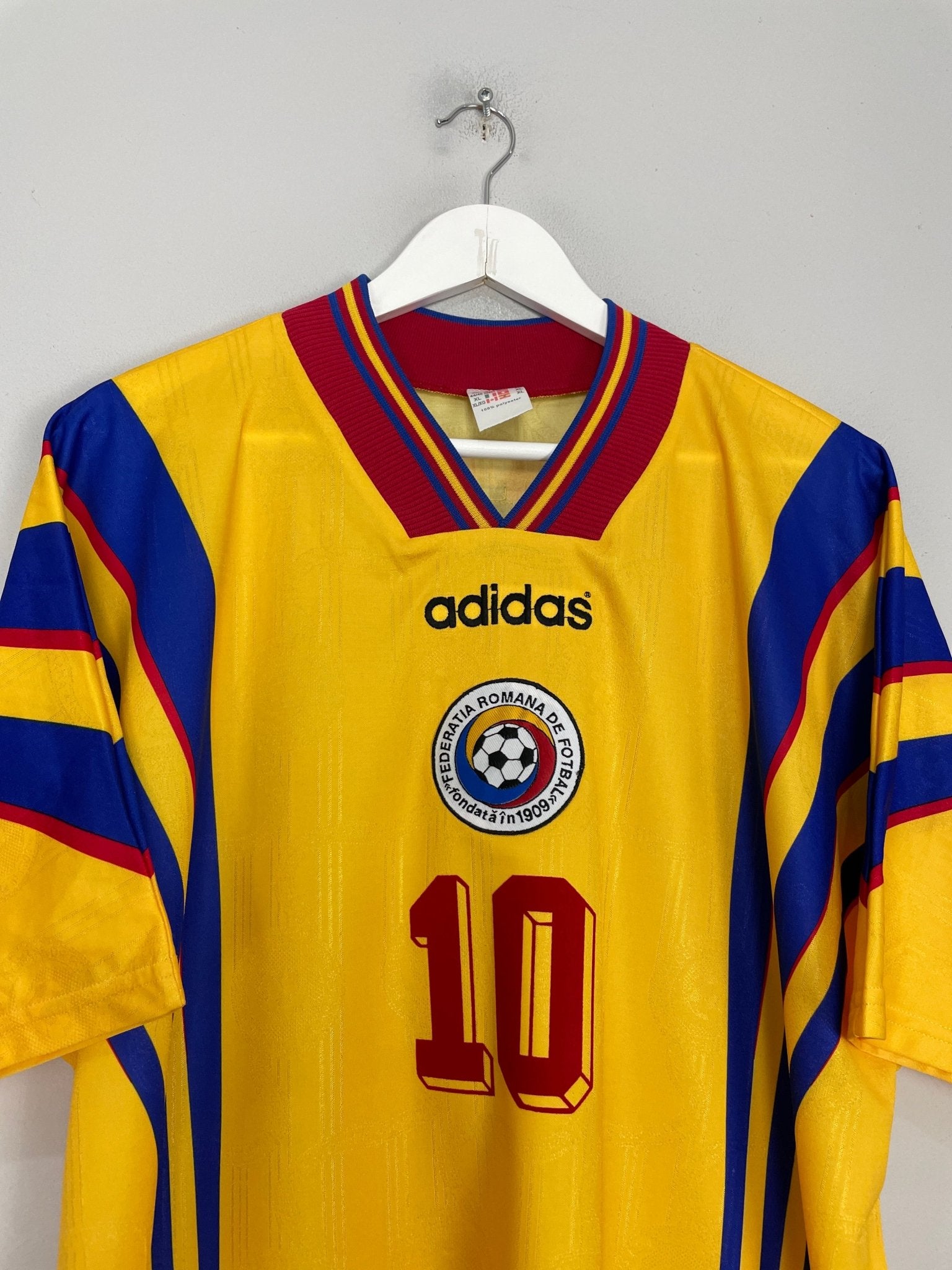 1996 ROMANIA HAGI #10 HOME SHIRT (XL) ADIDAS – Cult Kits