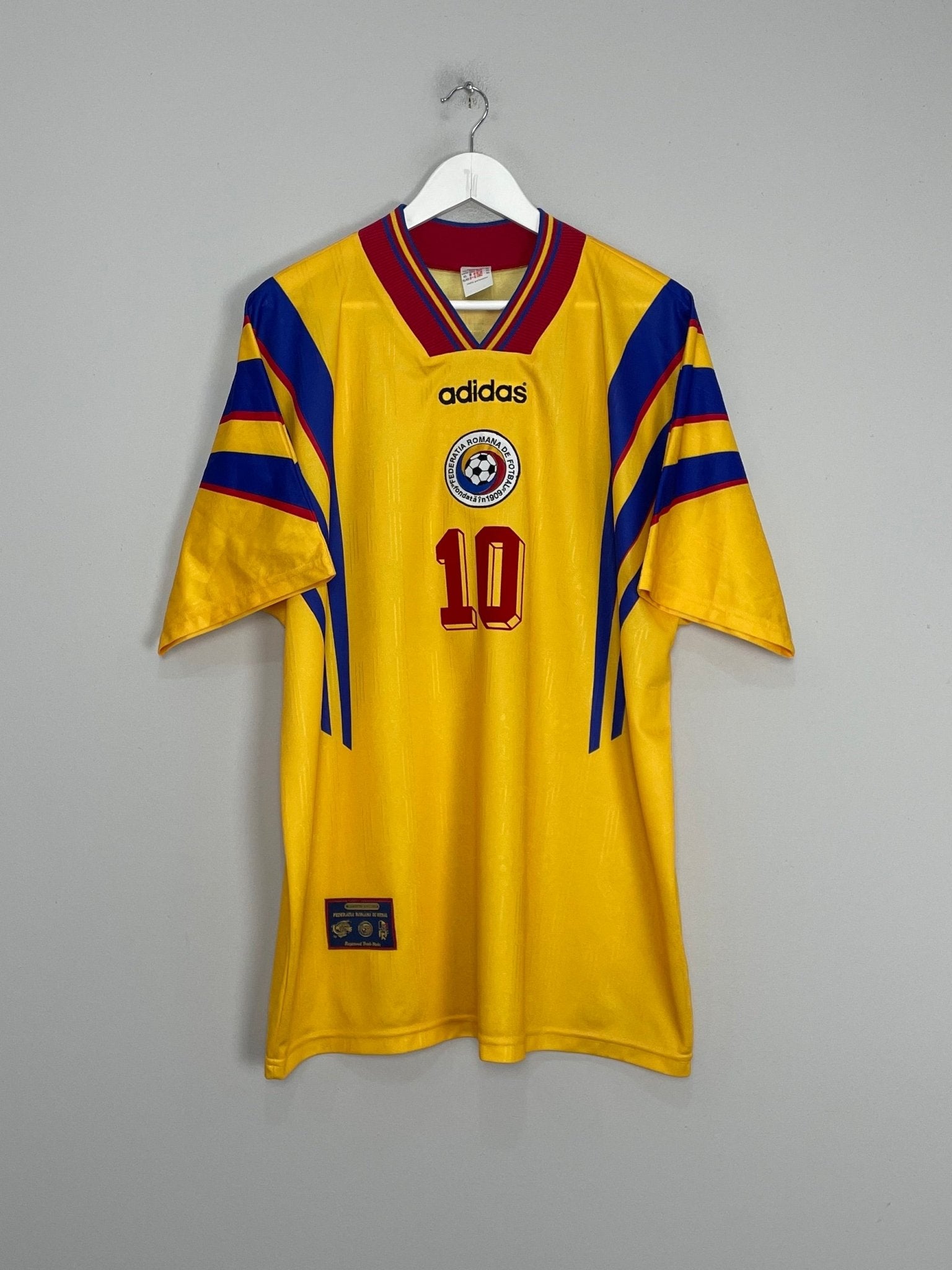 1996 ROMANIA HAGI #10 HOME SHIRT (XL) ADIDAS – Cult Kits