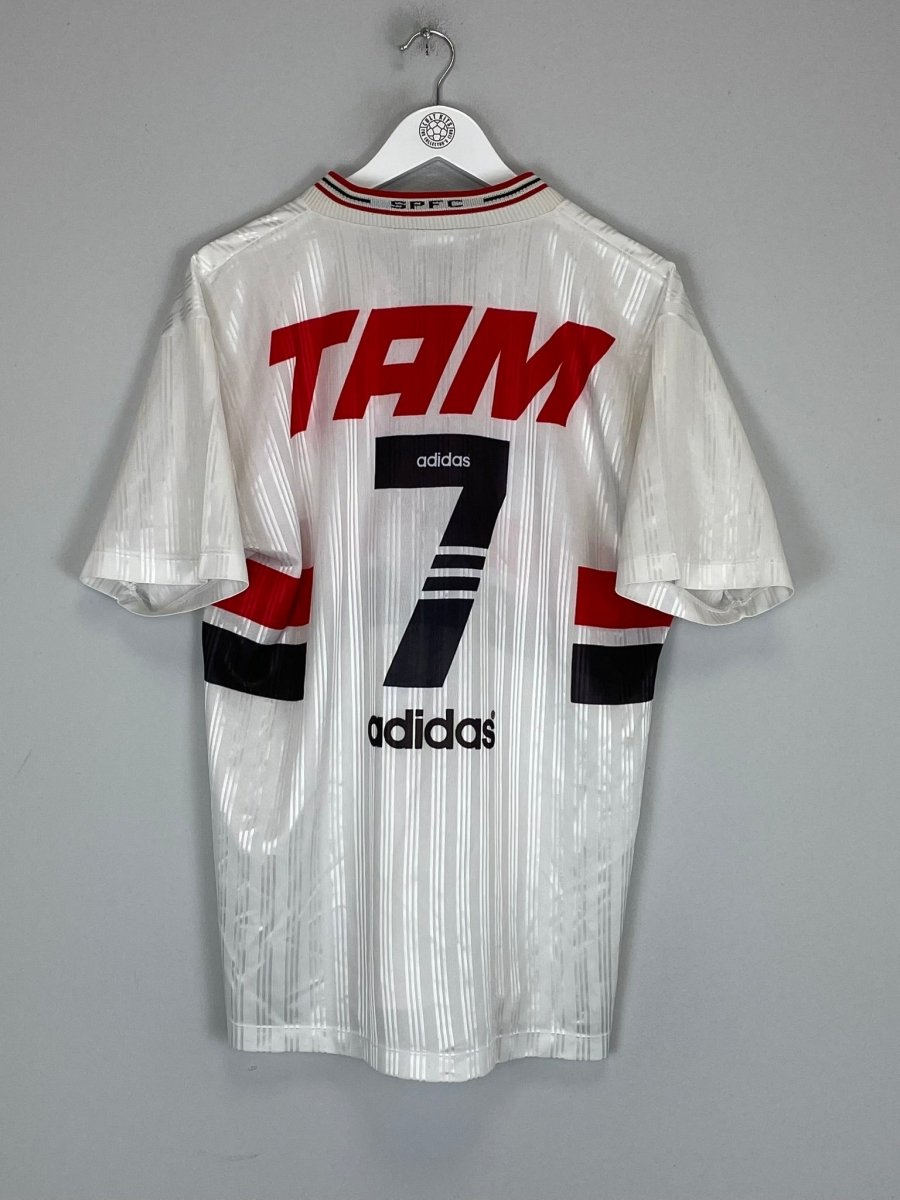 1996 SAO PAULO 7 HOME SHIRT (L) ADIDAS - Cult Kits - Large - Buy Vintage Football Shirts, Authentic Retro Football Shirts For Sale, Classic Football Shirts & Soccer Jersey
