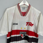 1996 SAO PAULO 7 HOME SHIRT (L) ADIDAS - Cult Kits - Large - Buy Vintage Football Shirts, Authentic Retro Football Shirts For Sale, Classic Football Shirts & Soccer Jersey