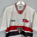 1996 SAO PAULO 7 HOME SHIRT (L) ADIDAS - Cult Kits - Large - Buy Vintage Football Shirts, Authentic Retro Football Shirts For Sale, Classic Football Shirts & Soccer Jersey