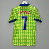 Shop 1996 SHONAN BELLMARE NAKATA #7 HOME SHIRT (M) MIZUNO, classic football shirts, vintage football shirts & retro soccer jerseys at Cult Kits