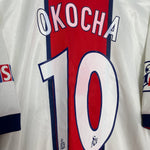 Shop 1996/1998 PSG OKOCHA #10 AWAY SHIRT (L) NIKE, classic football shirts, vintage football shirts & retro soccer jerseys at Cult Kits