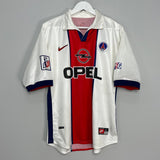 Shop 1996/1998 PSG OKOCHA #10 AWAY SHIRT (L) NIKE, classic football shirts, vintage football shirts & retro soccer jerseys at Cult Kits