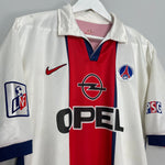 Shop 1996/1998 PSG OKOCHA #10 AWAY SHIRT (L) NIKE, classic football shirts, vintage football shirts & retro soccer jerseys at Cult Kits