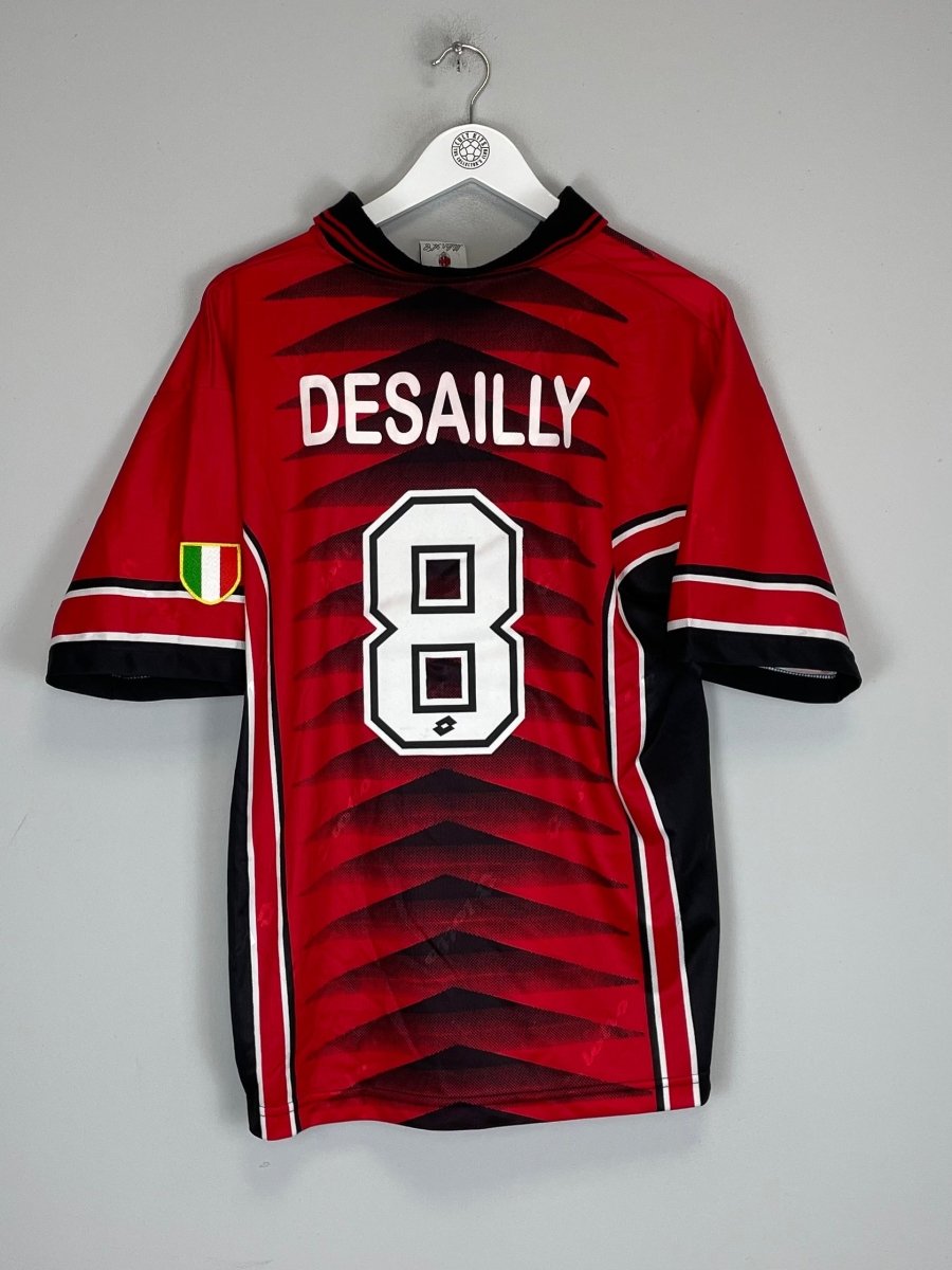 1996/97 AC MILAN DESAILLY 8 TRAINING SHIRT (M) LOTTO - Cult Kits - Medium - Buy Vintage Football Shirts, Authentic Retro Football Shirts For Sale, Classic Football Shirts & Soccer Jersey