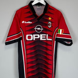 1996/97 AC MILAN DESAILLY 8 TRAINING SHIRT (M) LOTTO - Cult Kits - Medium - Buy Vintage Football Shirts, Authentic Retro Football Shirts For Sale, Classic Football Shirts & Soccer Jersey