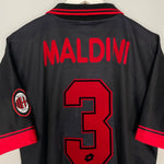 Shop 1996/97 AC MILAN MALDINI #3 THIRD SHIRT (L) LOTTO, classic football shirts, vintage football shirts & retro soccer jerseys at Cult Kits