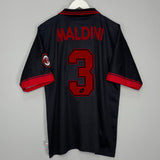 Shop 1996/97 AC MILAN MALDINI #3 THIRD SHIRT (L) LOTTO, classic football shirts, vintage football shirts & retro soccer jerseys at Cult Kits