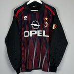 Shop 1996/97 AC MILAN ROSSI #1 GK SHIRT (M) LOTTO, classic football shirts, vintage football shirts & retro soccer jerseys at Cult Kits