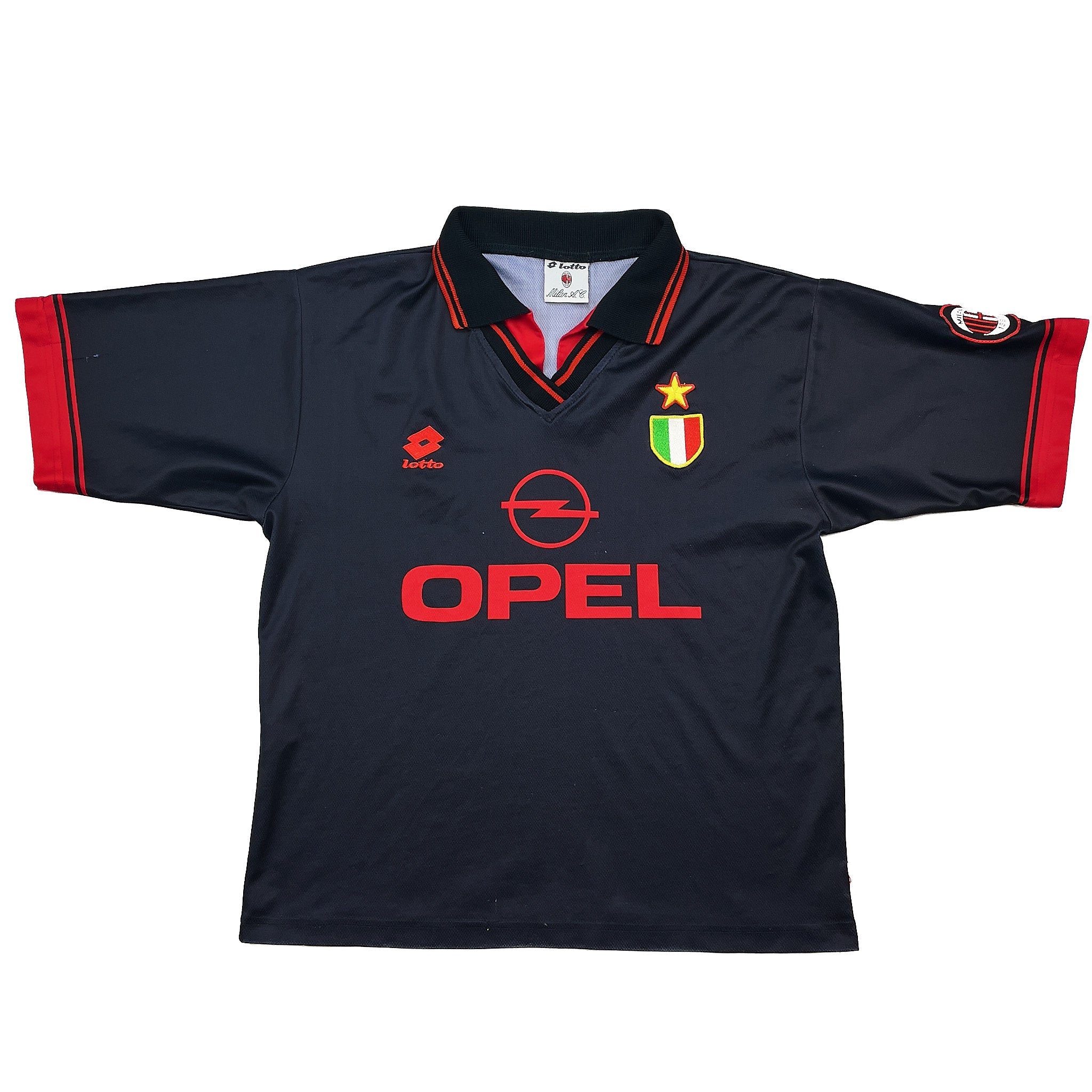 Buy 1996/97 AC Milan Third Shirt (S) Lotto ~ Free worldwide shipping available ~ Authentic Vintage Football Shirts from Cult Kits