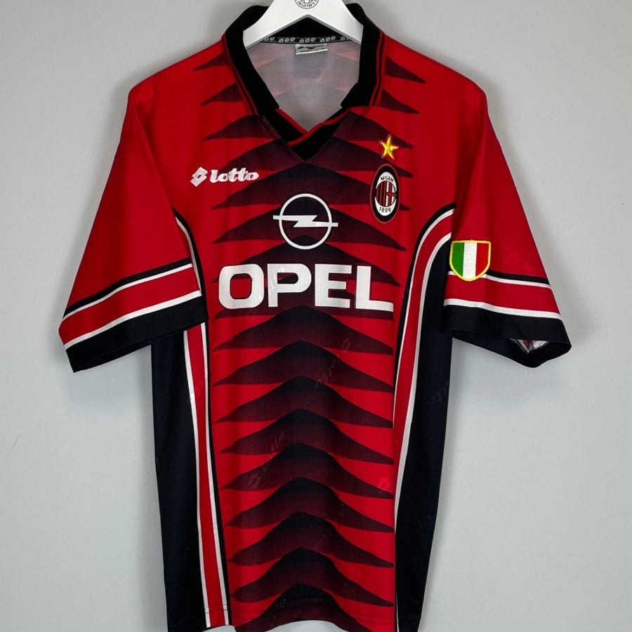 1996/97 AC MILAN TRAINING SHIRT (L) LOTTO - Cult Kits - Large - Buy Vintage Football Shirts, Authentic Retro Football Shirts For Sale, Classic Football Shirts & Soccer Jersey