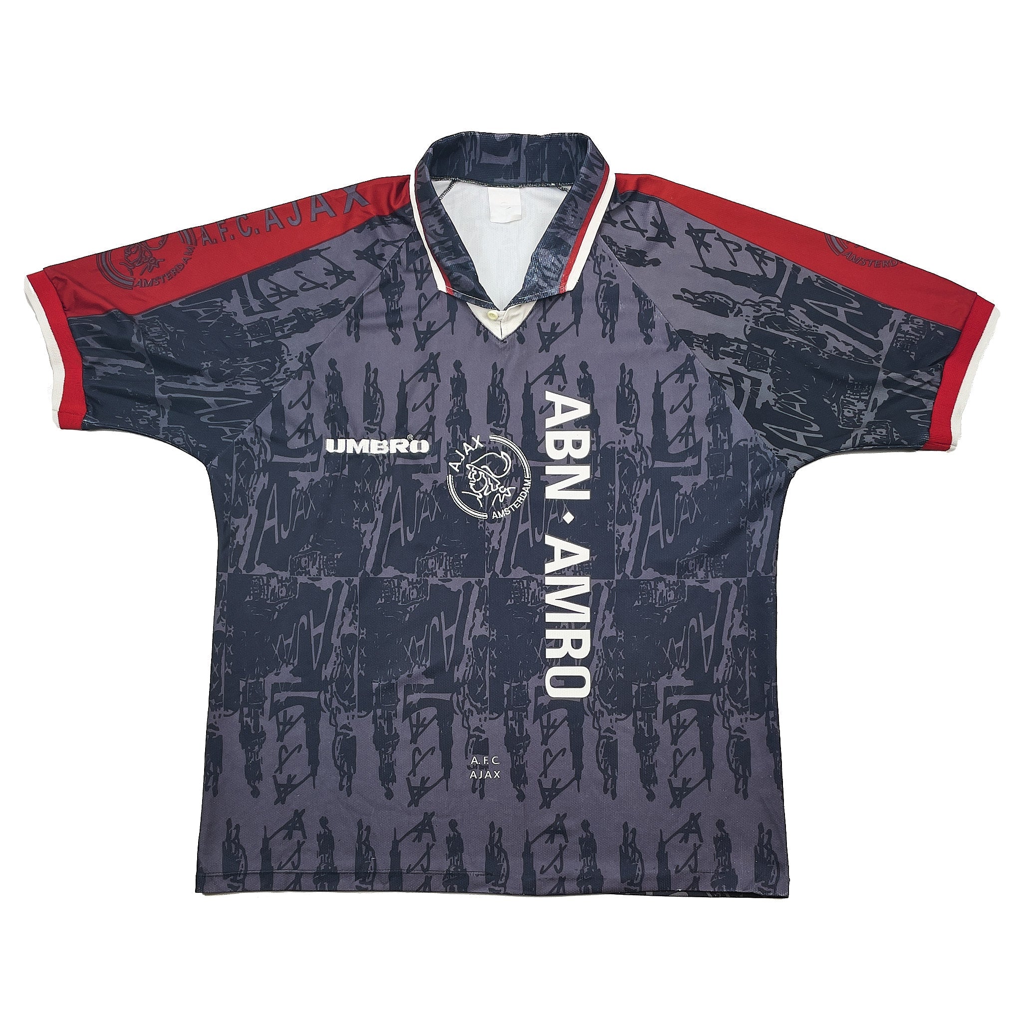 Buy 1996/97 Ajax Away Shirt (XL) Umbro ~ Free worldwide shipping available ~ Authentic Vintage Football Shirts from Cult Kits
