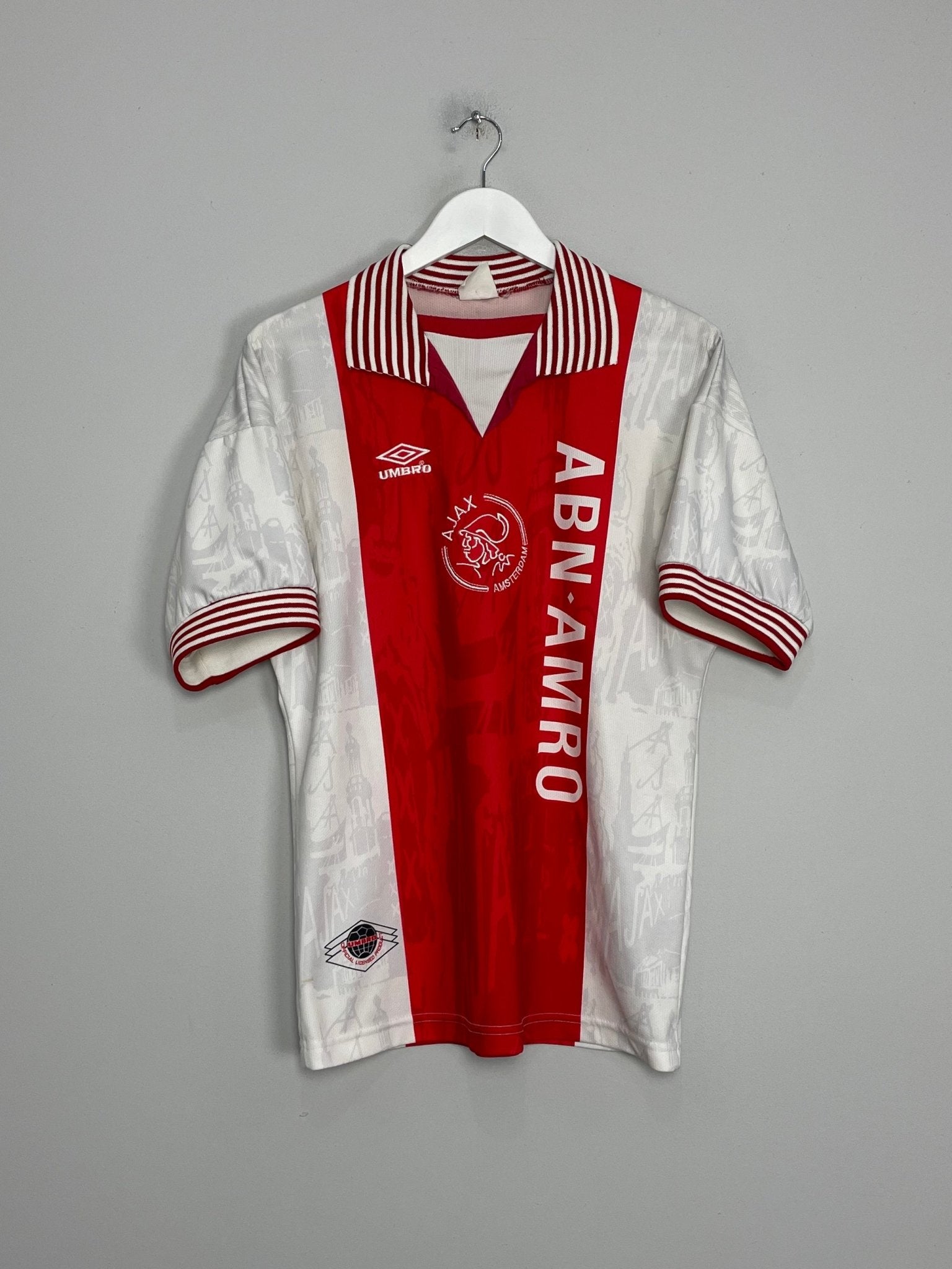 Shop 1996/97 AJAX HOME SHIRT (L) UMBRO, classic football shirts, vintage football shirts & retro soccer jerseys at Cult Kits