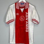 1996/97 AJAX HOME SHIRT (M) UMBRO - Cult Kits - Medium - Buy Vintage Football Shirts, Authentic Retro Football Shirts For Sale, Classic Football Shirts & Soccer Jersey