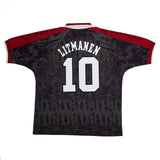 Buy 1996/97 Ajax Litmanen 10 Away Shirt (XL) Umbro ~ Free worldwide shipping ~ Authentic Vintage Football Shirts from Cult Kits