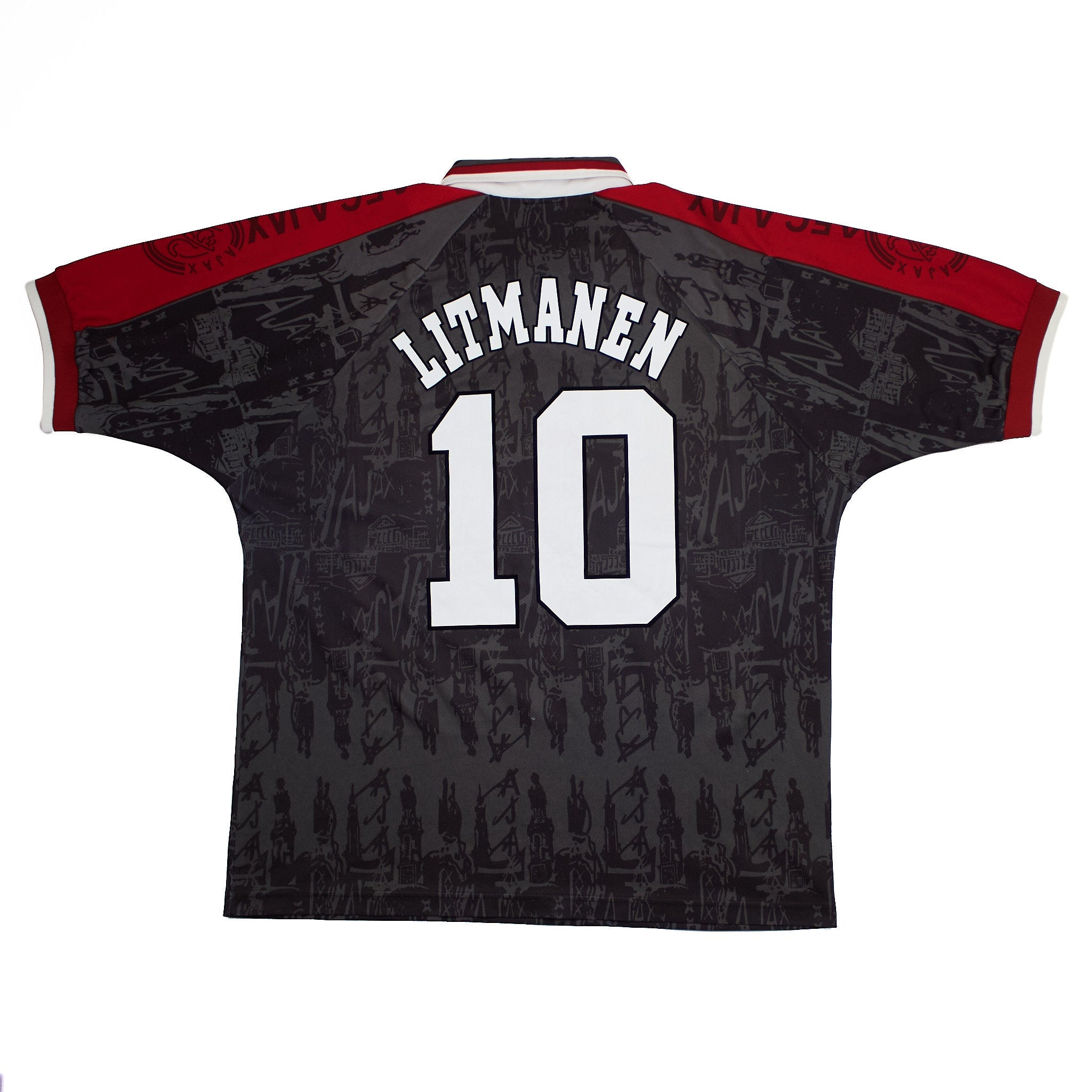 Buy 1996/97 Ajax Litmanen 10 Away Shirt (XL) Umbro ~ Free worldwide shipping ~ Authentic Vintage Football Shirts from Cult Kits