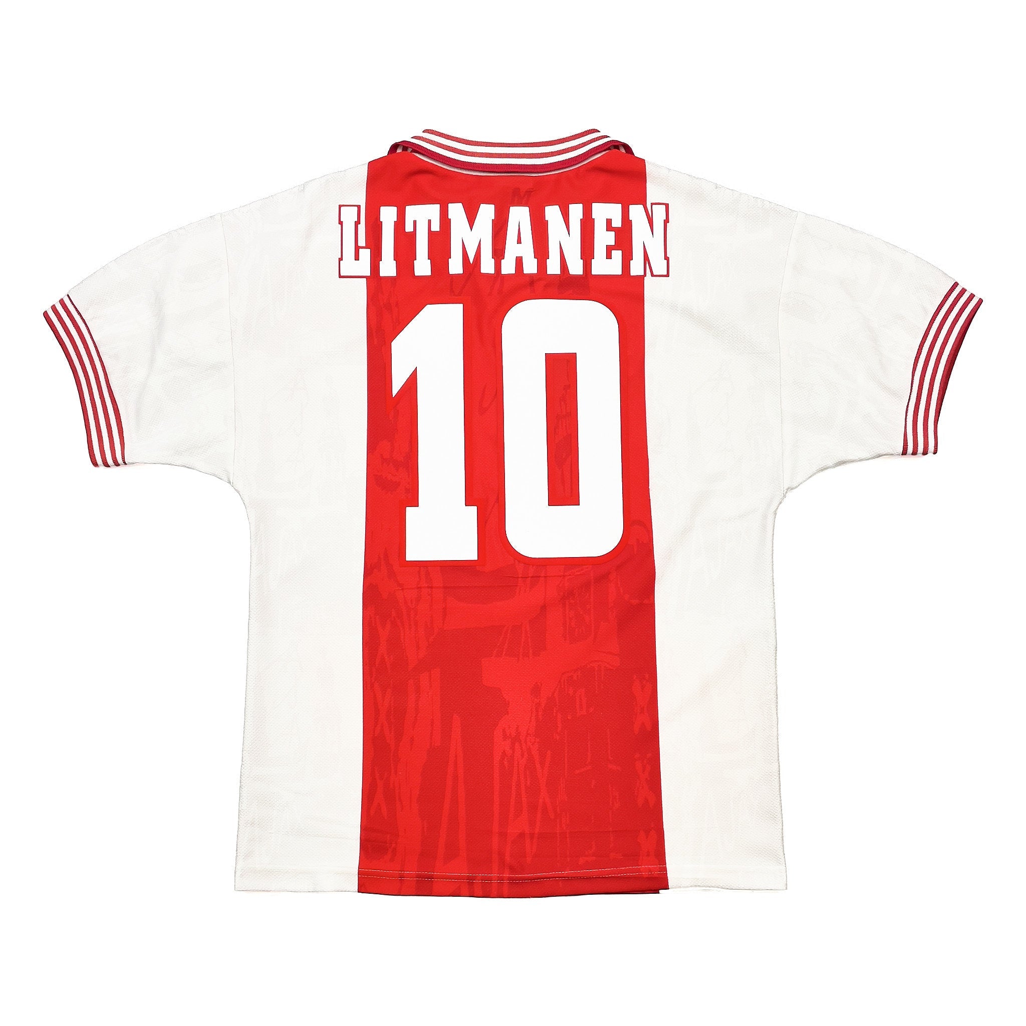 Buy 1996/97 Ajax Litmanen 10 Home Shirt (S) Umbro ~ Free worldwide shipping available ~ Authentic Vintage Football Shirts from Cult Kits