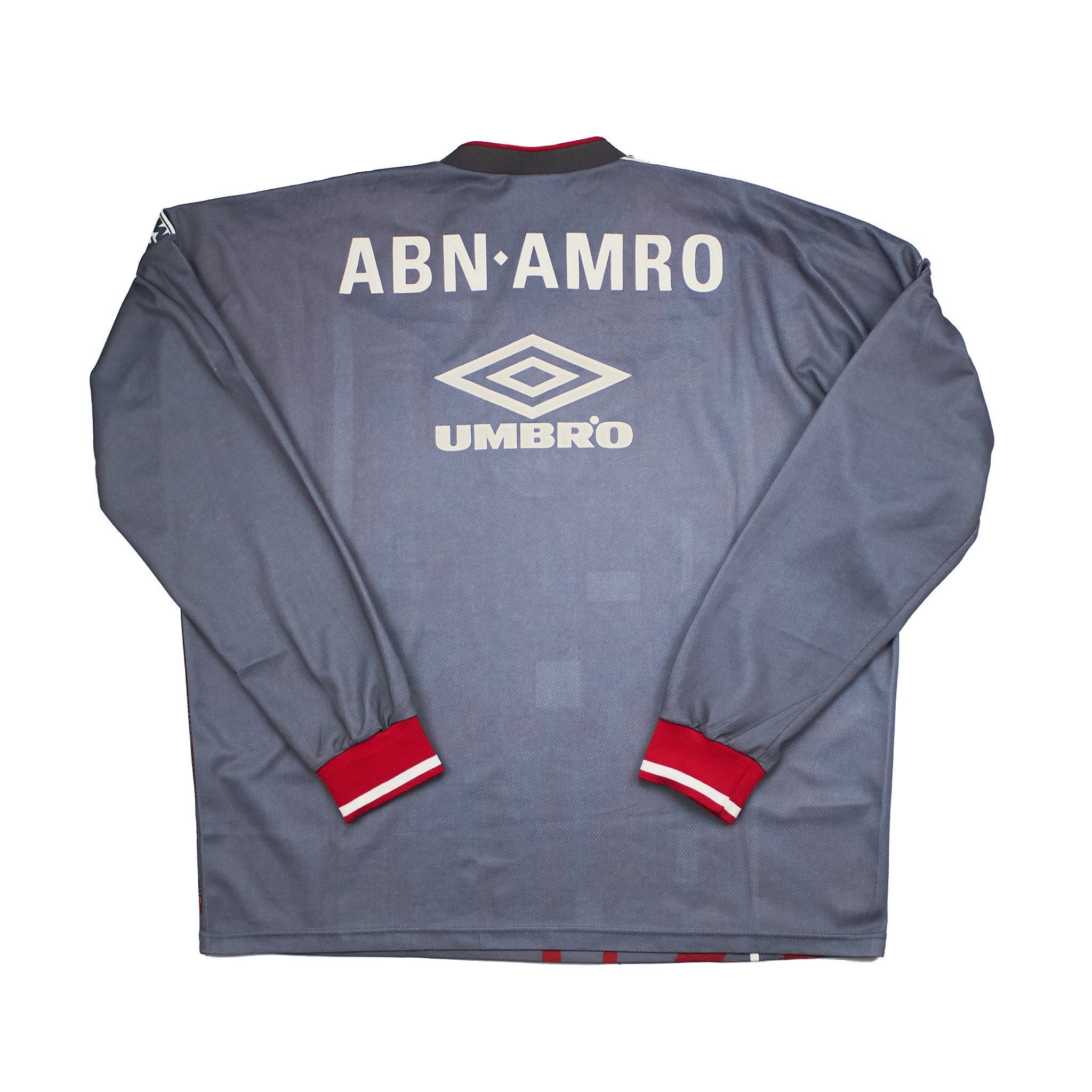 Buy 1996/97 Ajax L/S Training Shirt (XL) Umbro ~ Free worldwide shipping ~ Authentic Vintage Football Shirts from Cult Kits