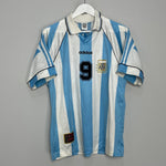 Shop 1996/97 ARGENTINA BATISTUTA #9 HOME SHIRT (M) ADIDAS, classic football shirts, vintage football shirts & retro soccer jerseys at Cult Kits