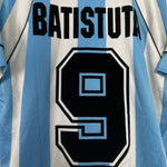 Shop 1996/97 ARGENTINA BATISTUTA #9 HOME SHIRT (M) ADIDAS, classic football shirts, vintage football shirts & retro soccer jerseys at Cult Kits