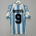 Shop 1996/97 ARGENTINA BATISTUTA #9 HOME SHIRT (M) ADIDAS, classic football shirts, vintage football shirts & retro soccer jerseys at Cult Kits