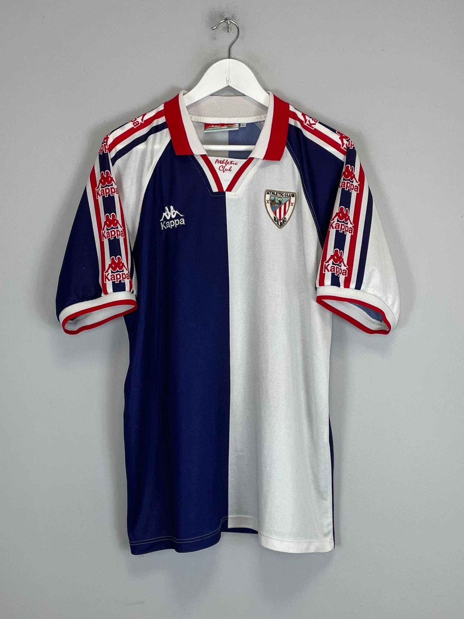 Shop 1996/97 ATHLETIC BILBAO AWAY SHIRT (L) KAPPA, classic football shirts, vintage football shirts & retro soccer jerseys at Cult Kits