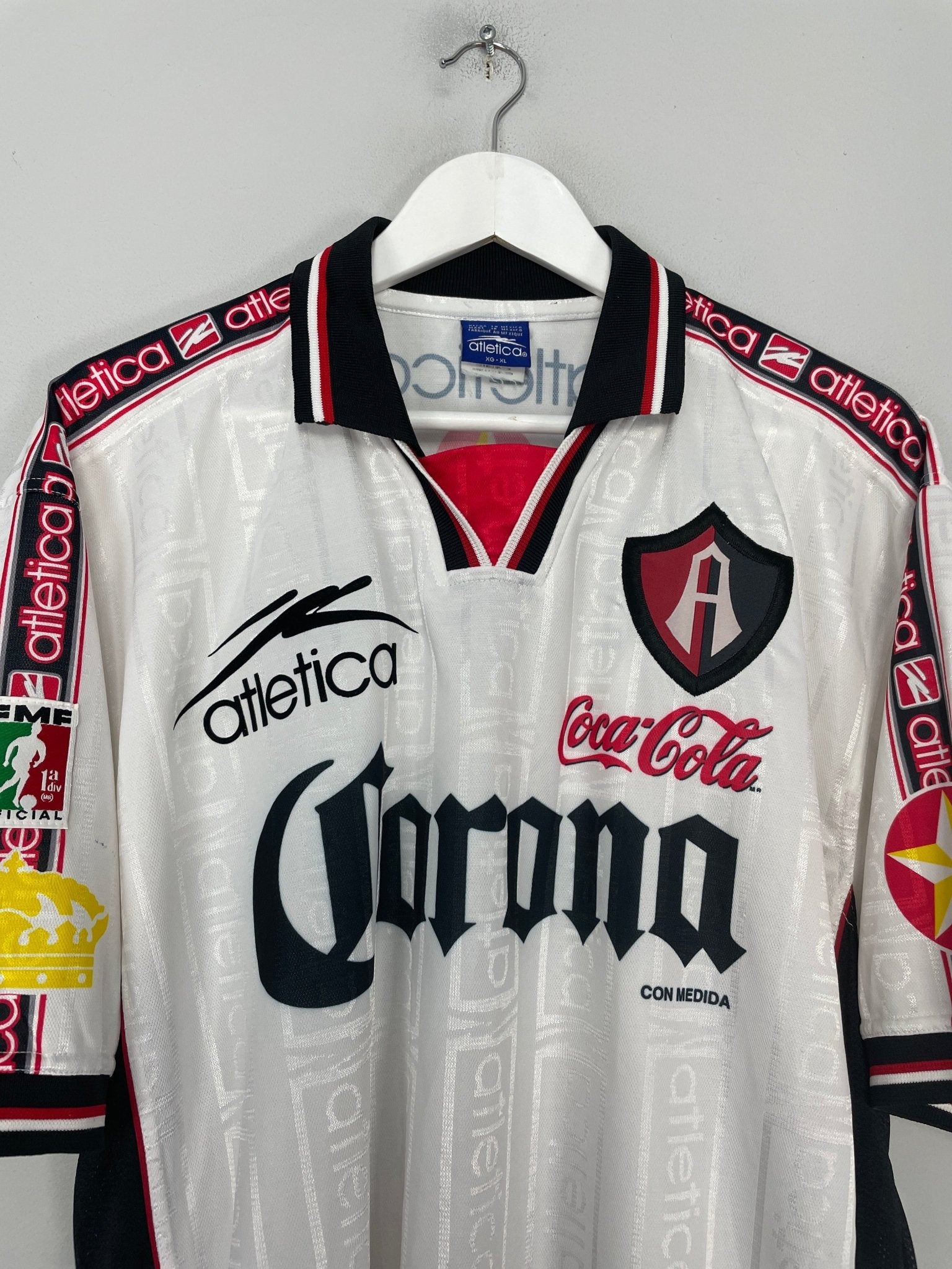 Shop 1996/97 ATLAS AWAY SHIRT (XL) ATLETICA, classic football shirts, vintage football shirts & retro soccer jerseys at Cult Kits