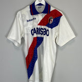 1996/97 BOLOGNA AWAY SHIRT (M) DIADORA - Cult Kits - Medium - Buy Vintage Football Shirts, Authentic Retro Football Shirts For Sale, Classic Football Shirts & Soccer Jersey