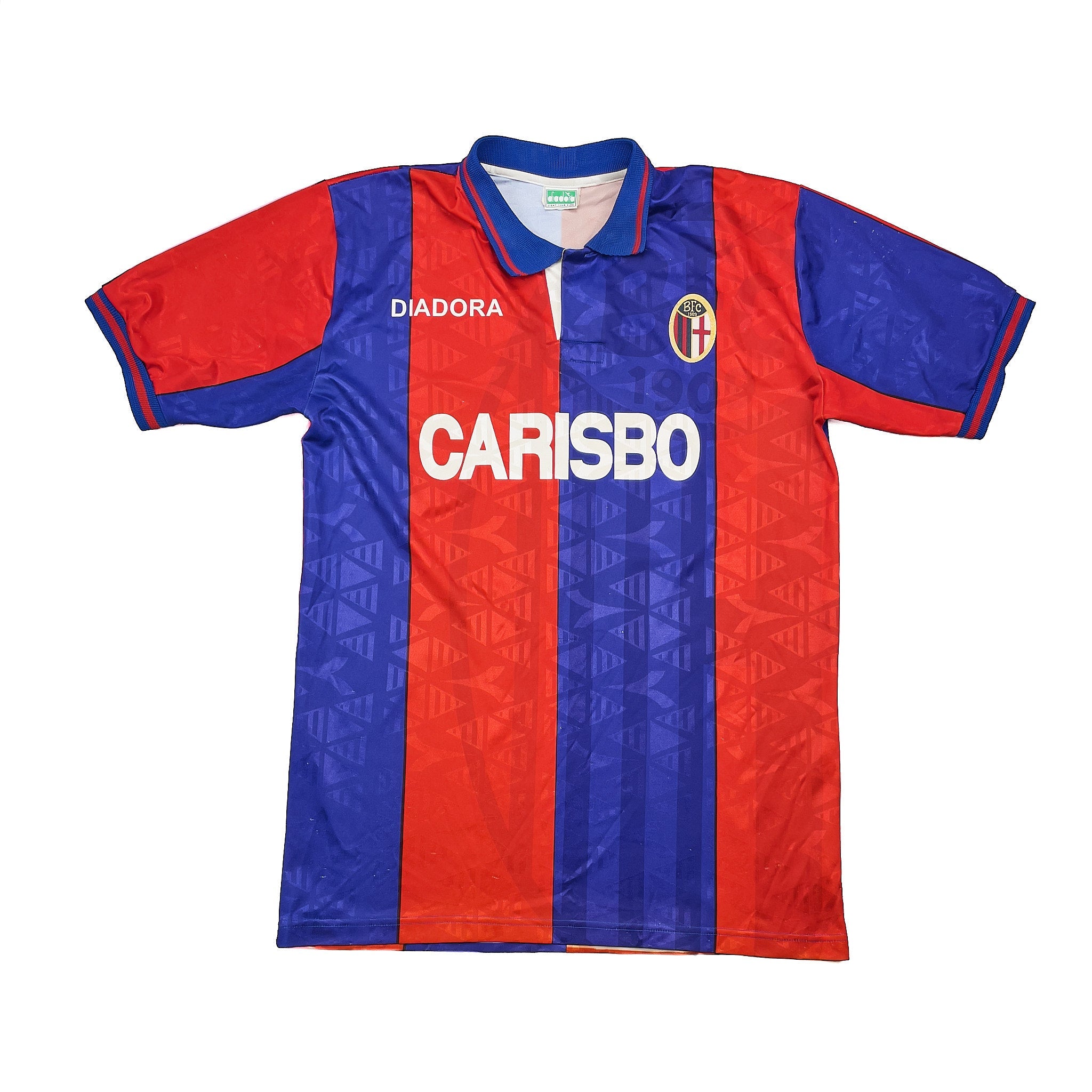 Buy 1996/97 Bologna Home Shirt (L) Diadora ~ Free worldwide shipping available ~ Authentic Vintage Football Shirts from Cult Kits