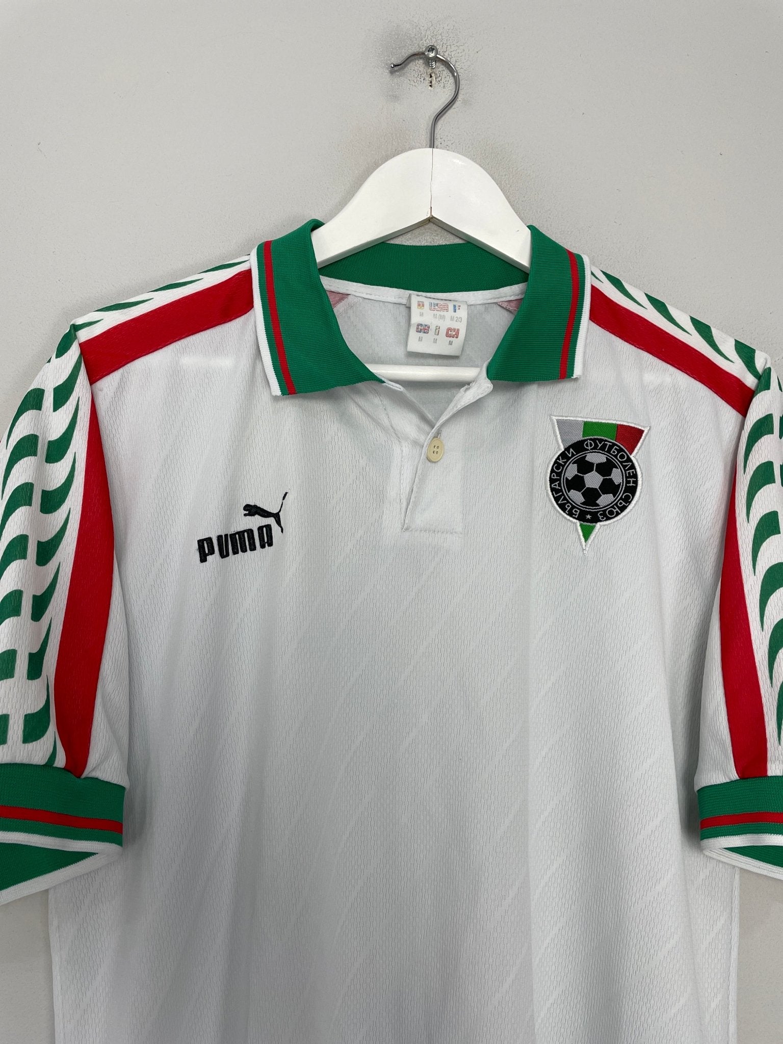 Shop 1996/97 BULGARIA HOME SHIRT (M) PUMA, classic football shirts, vintage football shirts & retro soccer jerseys at Cult Kits