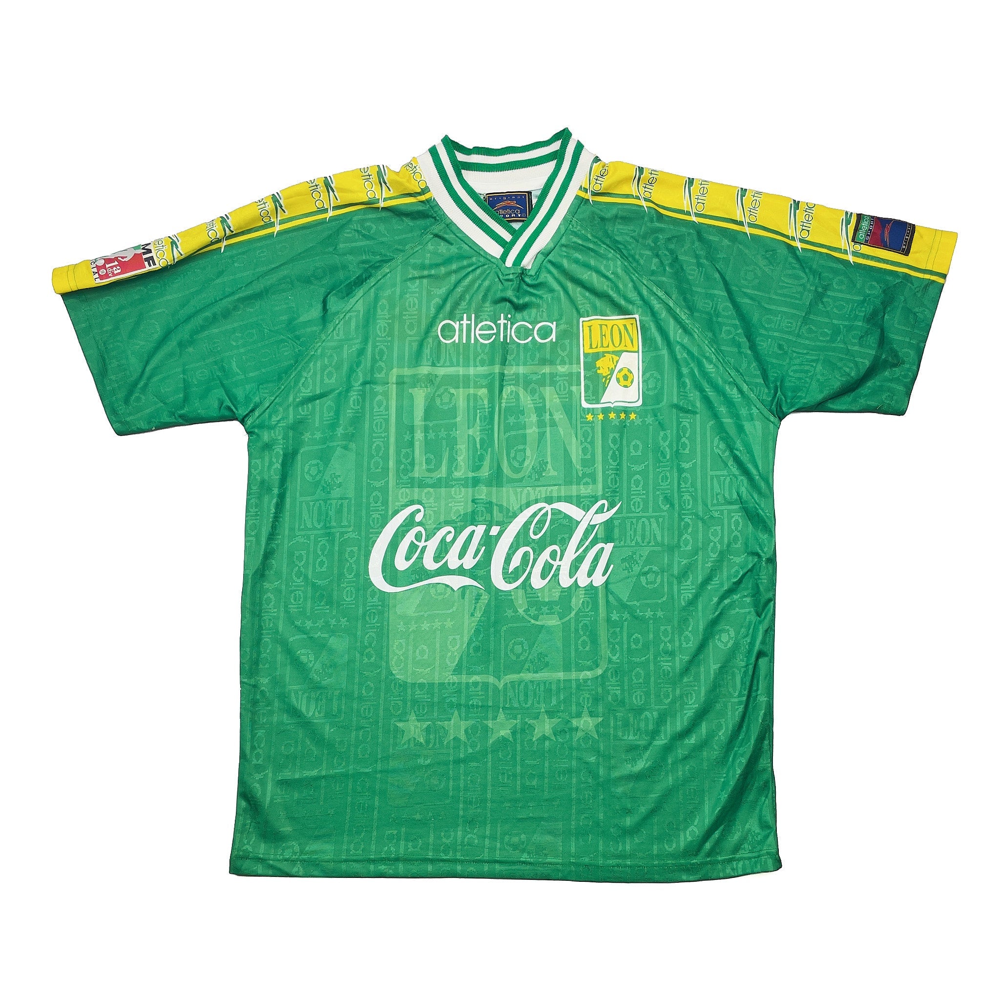 Buy 1996/97 Club Leon Home Shirt (L) Atletica ~ Free worldwide shipping available ~ Authentic Vintage Football Shirts from Cult Kits