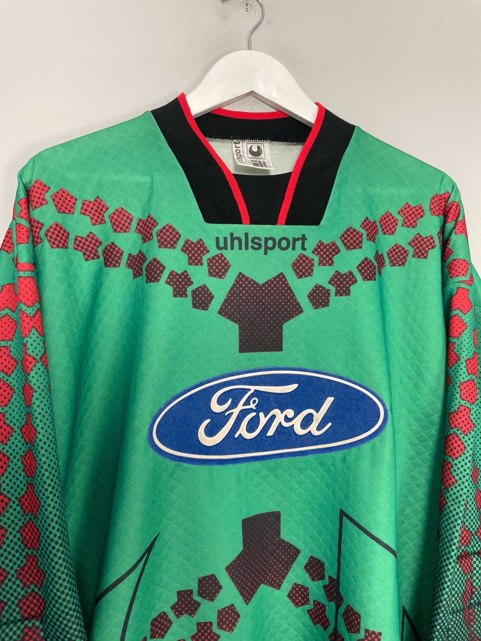 Shop 1996/97 COLOGNE GK SHIRT (XL) UHLSPORT, classic football shirts, vintage football shirts & retro soccer jerseys at Cult Kits