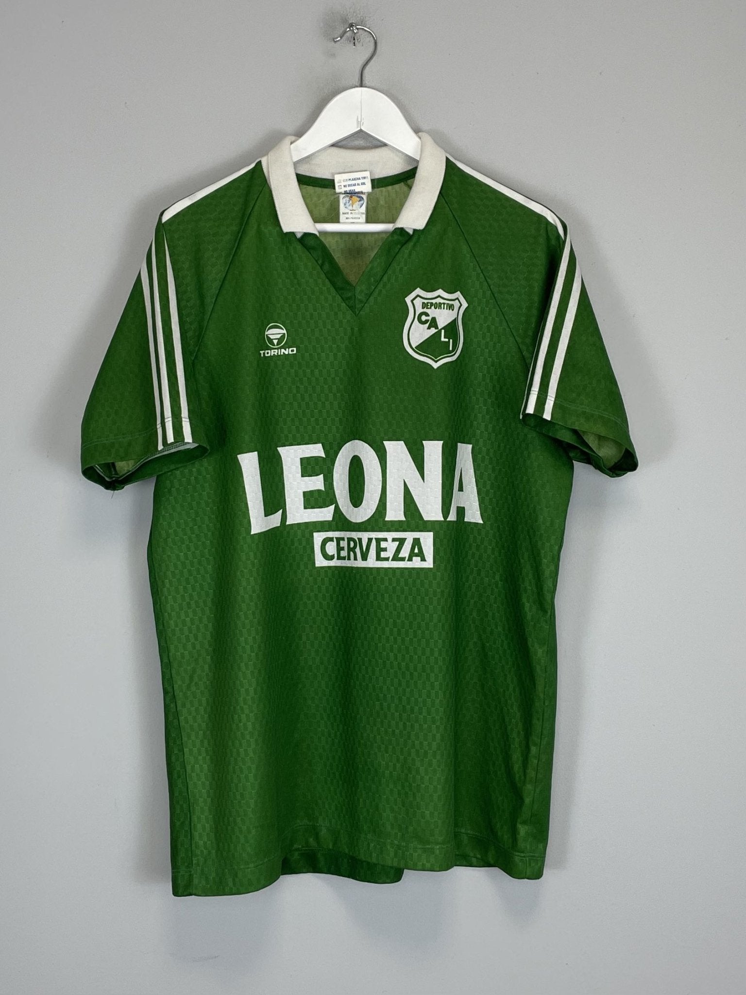 Shop 1996/97 DEPORTIVO CALI #11 HOME SHIRT (XL) TORINO, classic football shirts, vintage football shirts & retro soccer jerseys at Cult Kits