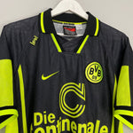 Shop 1996/97 DORTMUND AWAY SHIRT (XL) NIKE, classic football shirts, vintage football shirts & retro soccer jerseys at Cult Kits