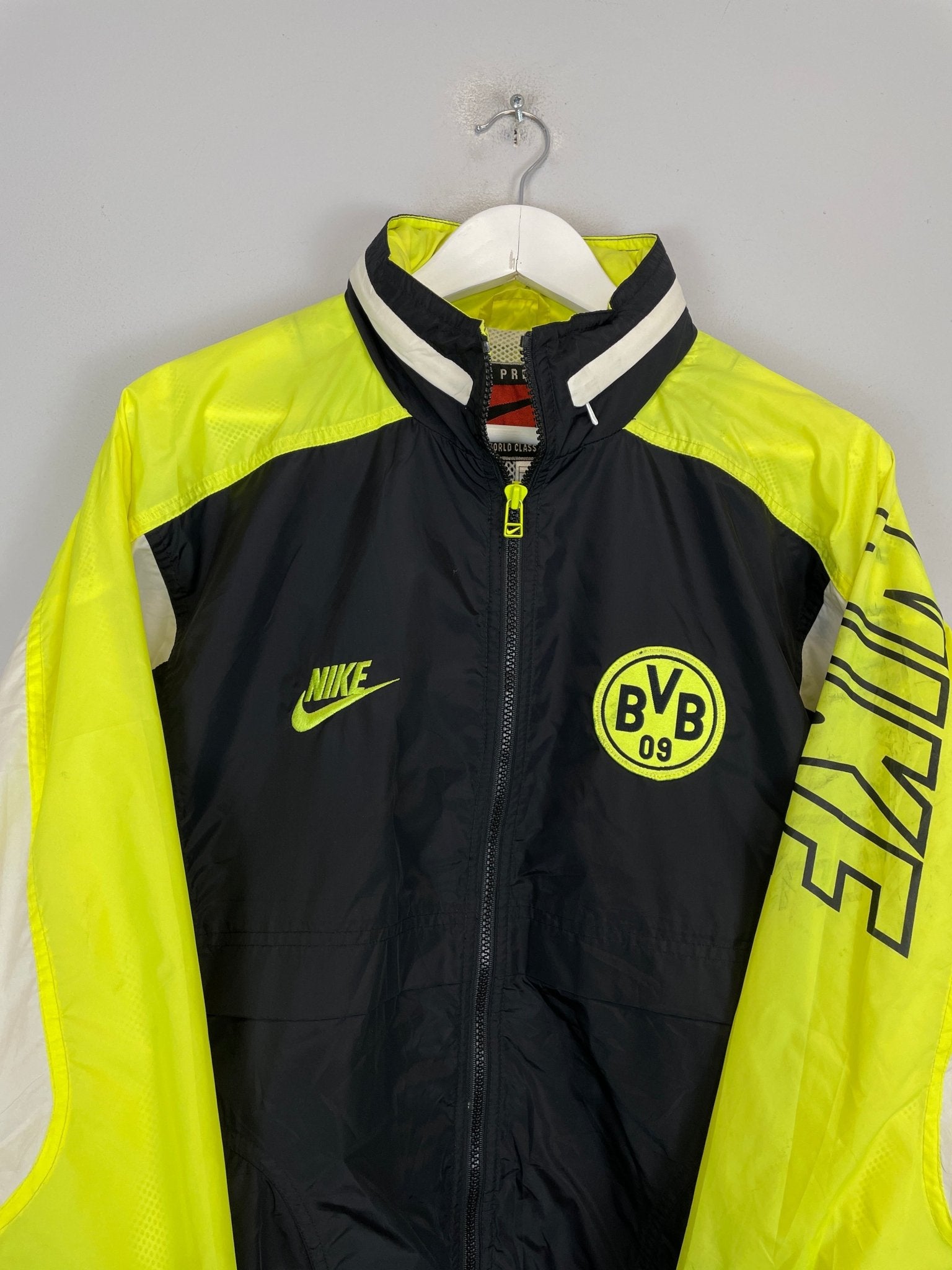 Shop 1996/97 DORTMUND JACKET (L) NIKE, classic football shirts, vintage football shirts & retro soccer jerseys at Cult Kits