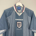 Shop 1996/97 ENGLAND AWAY SHIRT (XXL) UMBRO, classic football shirts, vintage football shirts & retro soccer jerseys at Cult Kits