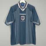 Shop 1996/97 ENGLAND AWAY SHIRT (XXL) UMBRO, classic football shirts, vintage football shirts & retro soccer jerseys at Cult Kits