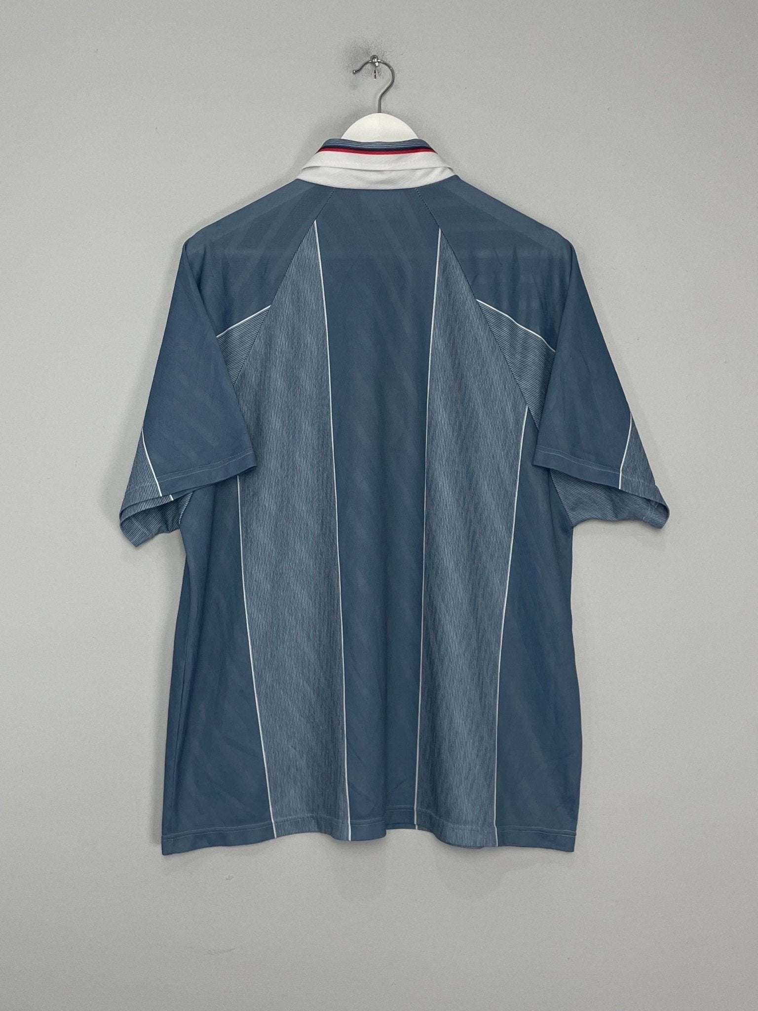 Shop 1996/97 ENGLAND AWAY SHIRT (XXL) UMBRO, classic football shirts, vintage football shirts & retro soccer jerseys at Cult Kits