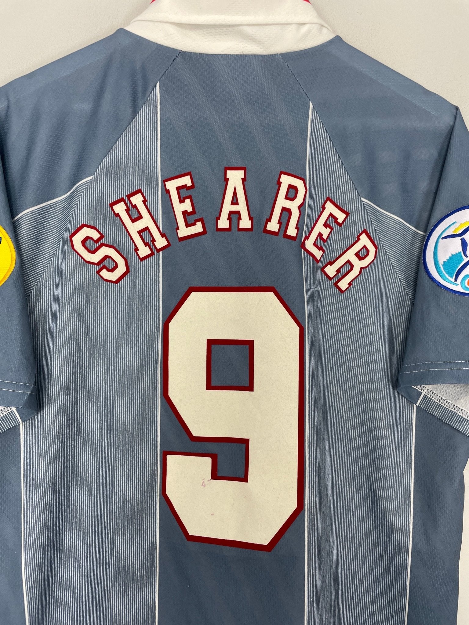 Shop 1996/97 ENGLAND SHEARER #9 AWAY SHIRT (L) UMBRO, classic football shirts, vintage football shirts & retro soccer jerseys at Cult Kits