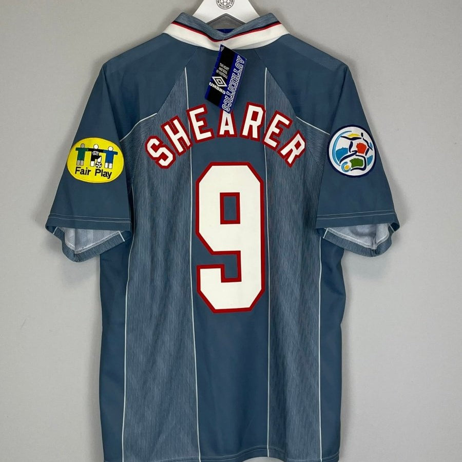 1996/97 ENGLAND SHEARER 9 *BNWT* AWAY SHIRT (L) UMBRO - Cult Kits - Large - Buy Vintage Football Shirts, Authentic Retro Football Shirts For Sale, Classic Football Shirts & Soccer Jersey