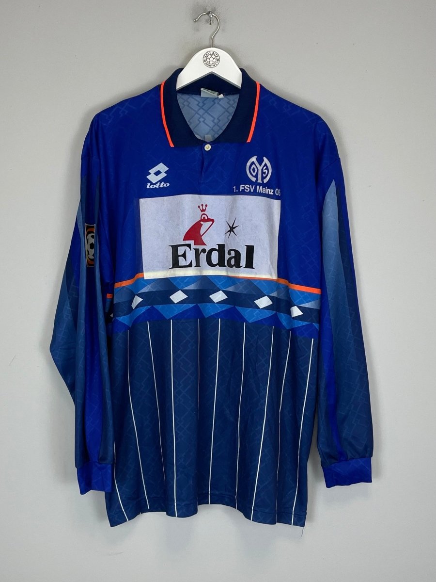 1996/97 FC MAINZ LEMSALU 24 L/S *PLAYER ISSUE* AWAY SHIRT (XXL) LOTTO - Cult Kits - XXL - Buy Vintage Football Shirts, Authentic Retro Football Shirts For Sale, Classic Football Shirts & Soccer Jersey